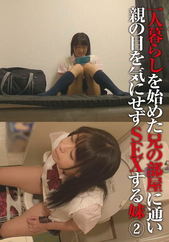 一人暮らしを始めた兄の部屋に通い親の目を気にせずSEXする妹（2）
