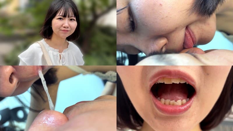 ふんわり優しい雰囲気のみゆりちゃんがM男に濃厚鼻フェラ